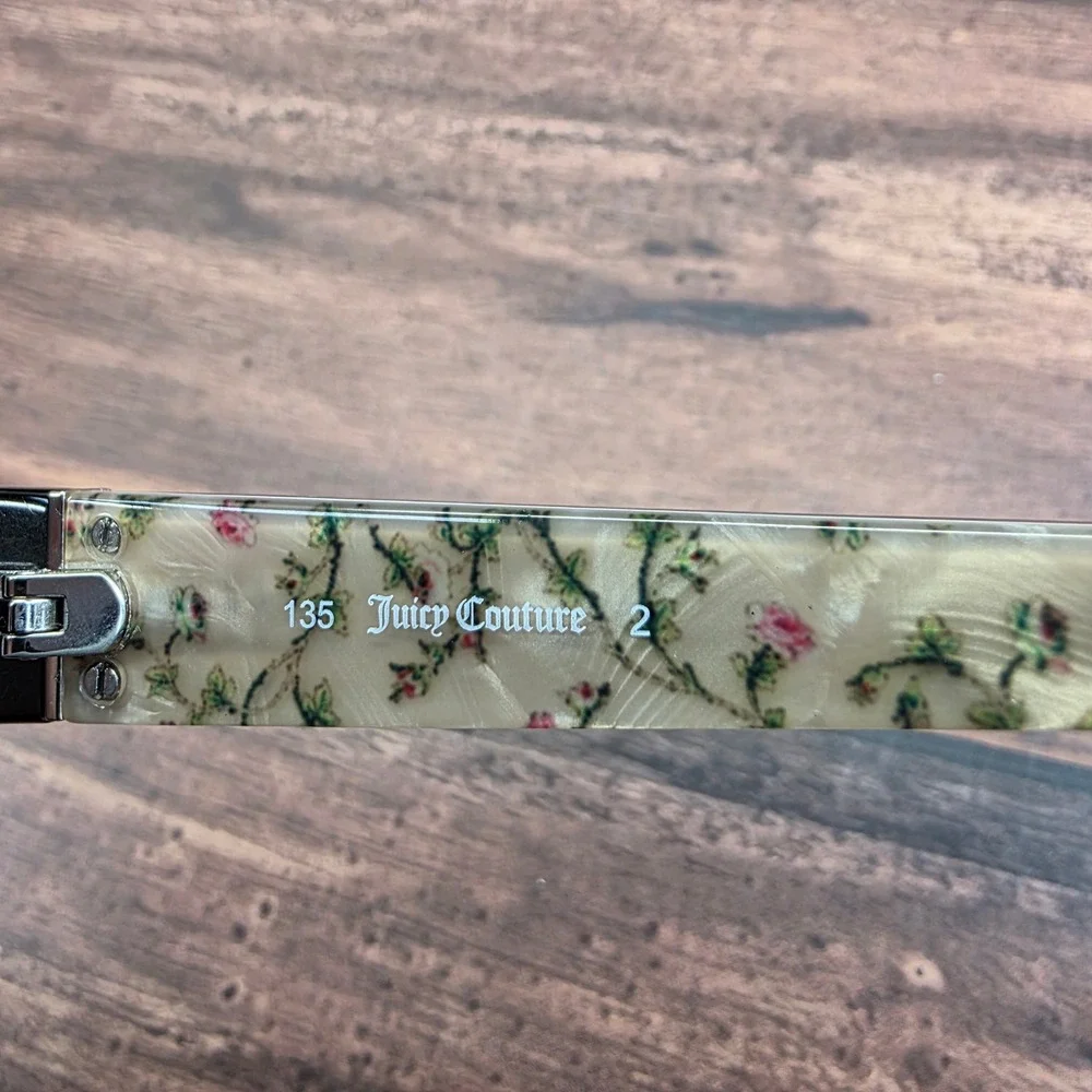 Juicy Couture JU 555/F/S Tortoise Floral Interior‎ Eyeglasses 55-16-135 0086 Y6